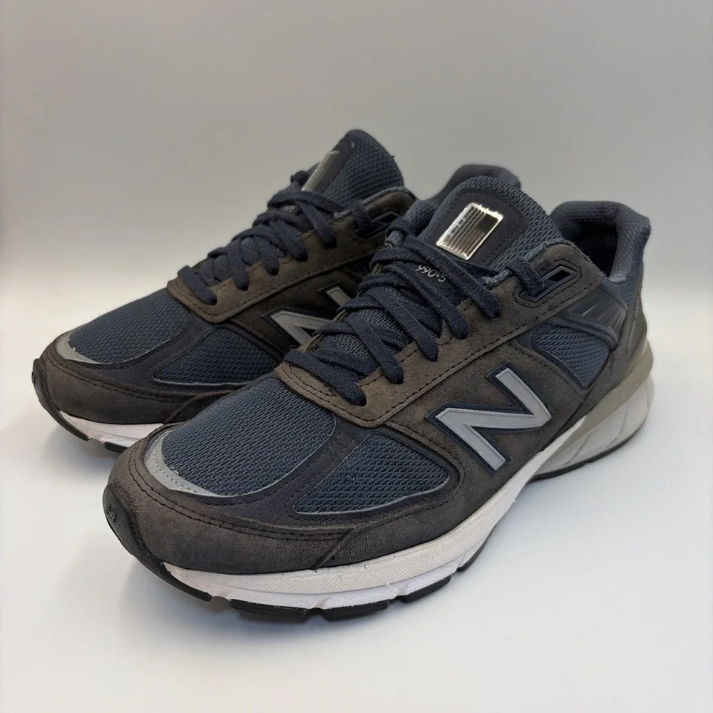 New Balance 990v5 Shoes Mens Size 9.5D Blue Navy Made In USA Running Sneaker